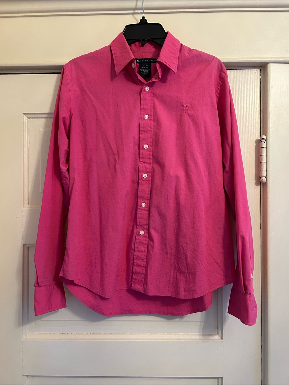 Ralph Lauren Women’s Bright Pink Button-Down Shirt